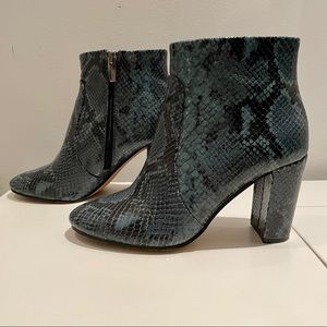 Vince Camuto Sanstan Snake Print Leather Bootie